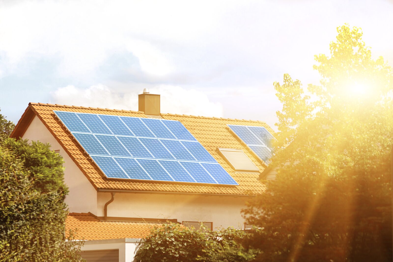 Solaranlage auf Hausdach